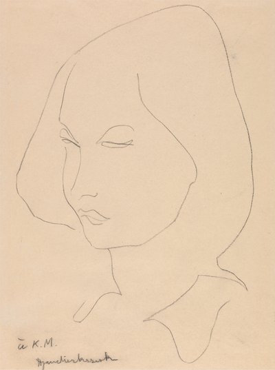 Katherine Mansfield by Henri Gaudier Brzeska