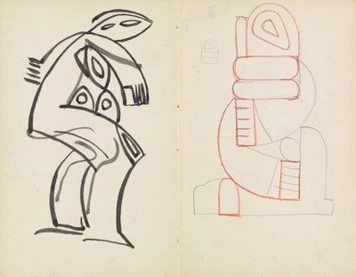 Study of a Female Figure, Abstract Figure Study by Henri Gaudier Brzeska