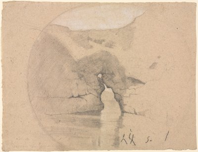 Sorrente, Bains de la Reine Jeanne by Henri Joseph Harpignies