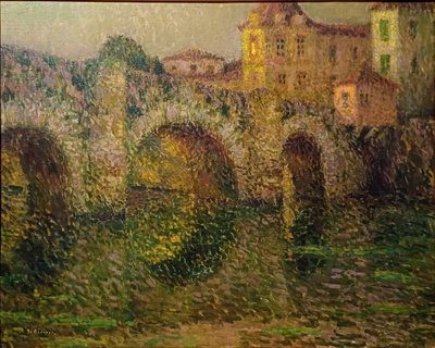 The Bridge at Clisson at Twilight by Henri Le Sidaner