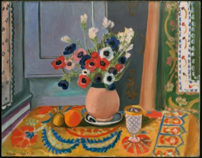 Anemones in an Earthenware Vase by Henri Matisse