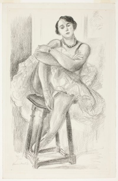 Dancer Seated on a Stool, from Ten Dancers by Henri Matisse
