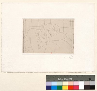 Figure, Head Resting on the Left Arm by Henri Matisse