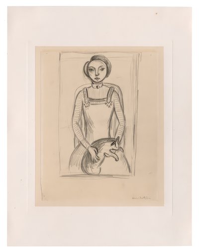 Girl with a Cat by Henri Matisse