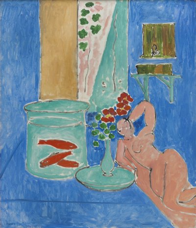Goldfish and Sculpture by Henri Matisse
