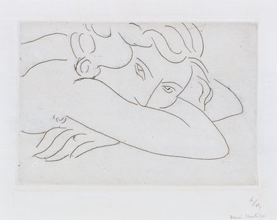 Head and Arms of Reclining Nude by Henri Matisse