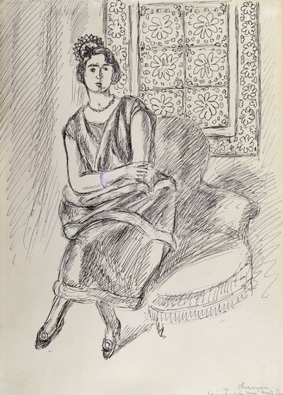 Henriette and Moucharabieh Window by Henri Matisse