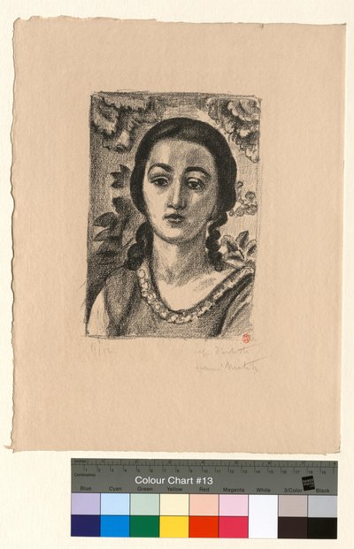 Young Girl with Brown Curls by Henri Matisse