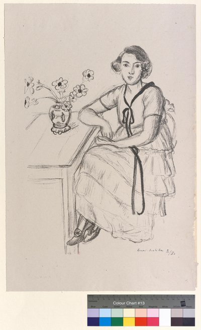 The Yellow Dress with Black Ribbon by Henri Matisse