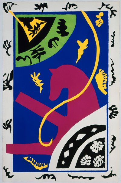 The Horse, the Equestrienne, and the Clown. From "Jazz". Plate V. Page 34 by Henri Matisse