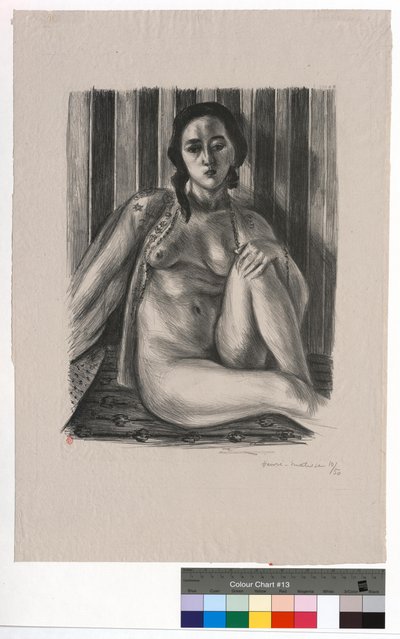 Seated Nude with Tulle Shirt by Henri Matisse