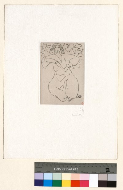 Seated Oriental Woman, Veil on Head by Henri Matisse