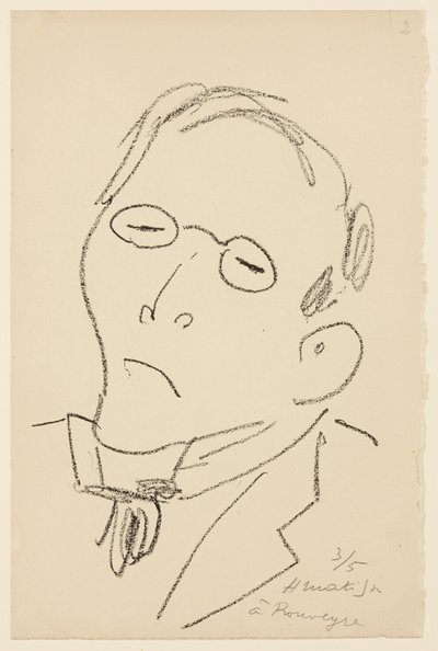 Portrait of Paul Leautaud by Henri Matisse