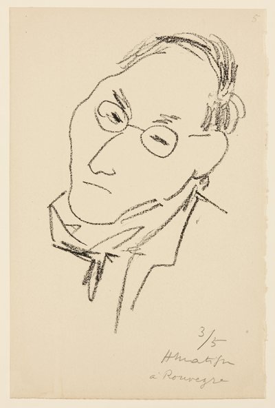 Portrait of Paul Léautaud by Henri Matisse