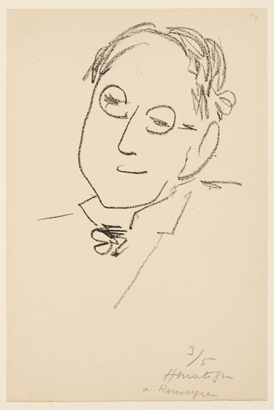 Portrait of Paul Léautaud by Henri Matisse