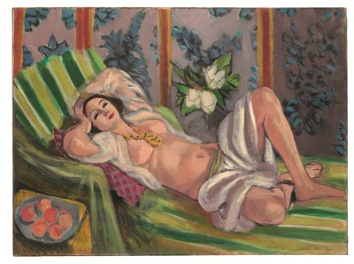 Reclining Odalisque with Magnolias by Henri Matisse