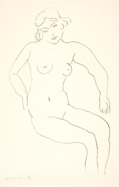 Seated Female Nude Model by Henri Matisse