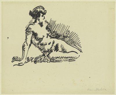 Sitting Female Nude by Henri Matisse