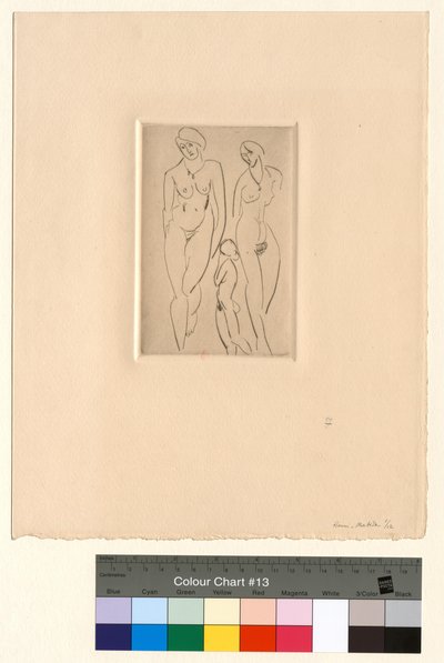 Three Figures - Academies by Henri Matisse