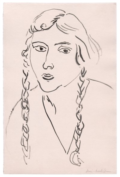 Young Girl with Braids by Henri Matisse