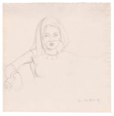Young Woman with a Veil by Henri Matisse