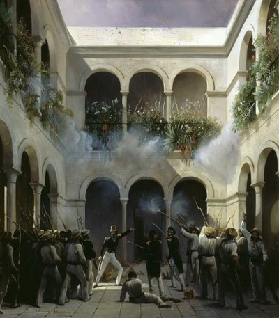 Attack of François d’Orléans, Prince de Joinville in Veracruz on December 5, 1838 by Henri Pierre Léon Pharamond Blanchard