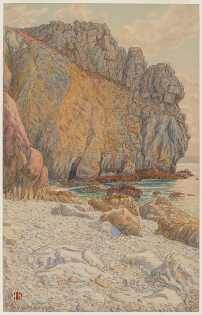 Cliffs of Port Haor, Morgat by Henri Rivière