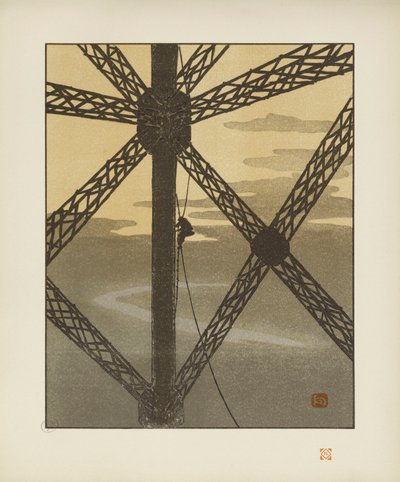 The Painter of the Tower [The Thirty-Six Views of the Eiffel Tower] by Henri Rivière
