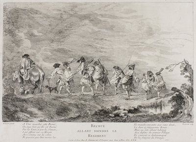 Recruits Going to Join the Regiment by Henri Simon Thomassin