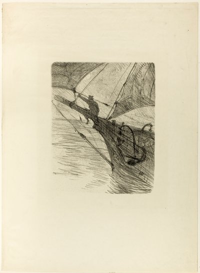 At Sea by Night, from Mélodies de Désiré Dihau by Henri de Toulouse-Lautrec