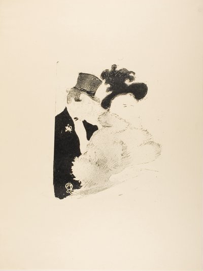 At the Concert by Henri de Toulouse-Lautrec