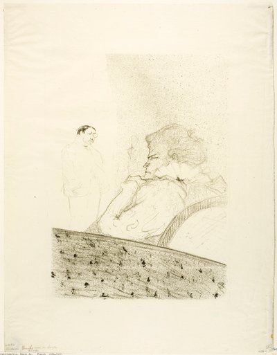 Brandès in Her Box by Henri de Toulouse-Lautrec