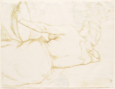 Elles: Woman Washing Herself - La Toilette by Henri de Toulouse-Lautrec