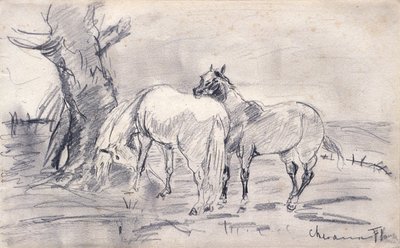 Horses by Henri de Toulouse-Lautrec