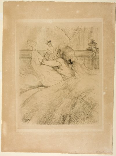 In Bed by Henri de Toulouse-Lautrec