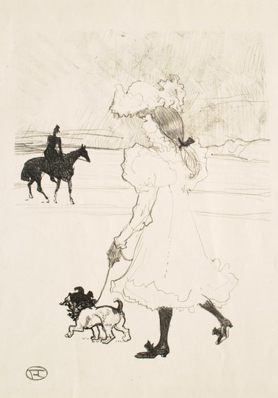 In the Bois de Boulogne (In the Woods) by Henri de Toulouse-Lautrec