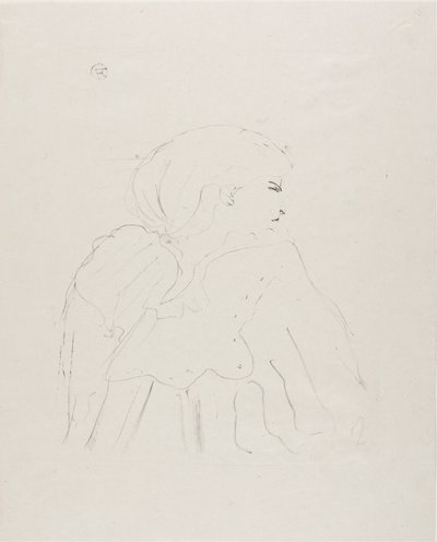 Jane Hading, from Thirteen Lithographies by Henri de Toulouse-Lautrec