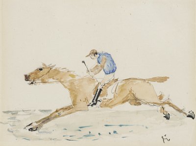 Jockey at Gallop by Henri de Toulouse-Lautrec