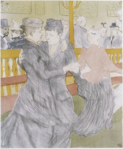 The Dance at the Moulin Rouge by Henri de Toulouse-Lautrec