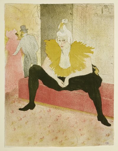 The Seated Clowness Mademoiselle Cha-u-Kao (Plate 3 from: 