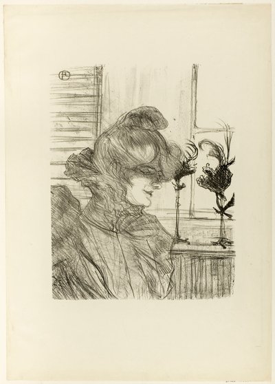 Le Margoin (Mademoiselle Louise Blouet) by Henri de Toulouse-Lautrec