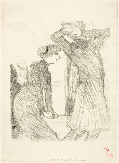 Lugné-Poé and Bady, in "Au-Dessus des Forces Humaines" by Henri de Toulouse-Lautrec