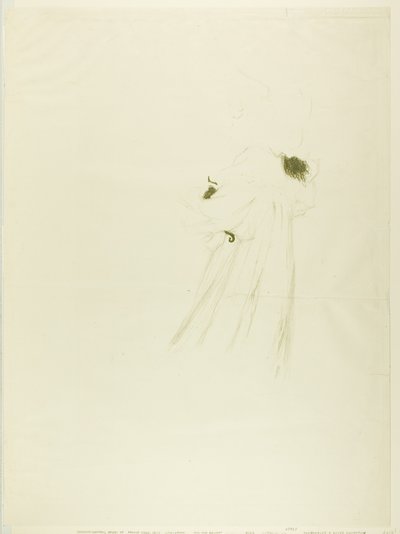 Miss May Belfort (large plate) by Henri de Toulouse-Lautrec
