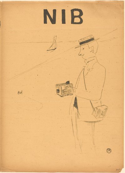 Nib or the Amateur Photographer [right recto] by Henri de Toulouse-Lautrec