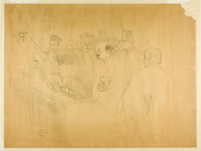 The Arton Trial (third plate) by Henri de Toulouse-Lautrec