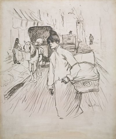The Laundress by Henri de Toulouse-Lautrec