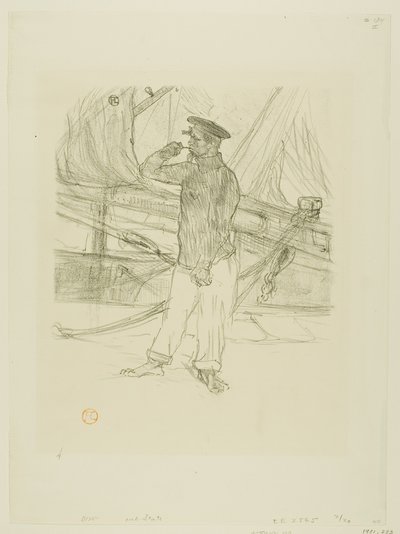 The Smoked Herring, from Melodies of Desire Dihau by Henri de Toulouse-Lautrec