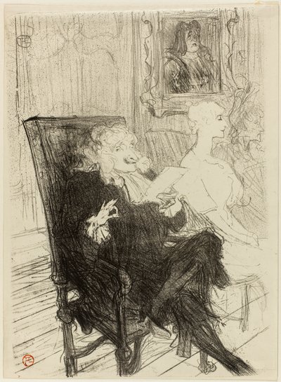 Truffier and Moreno, in Les Femmes Savantes by Henri de Toulouse-Lautrec