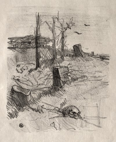 A Cemetery in Galicia by Henri de Toulouse-Lautrec