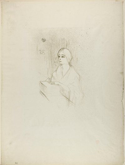 Yahne in Her Box, in The Difficult Age by Henri de Toulouse-Lautrec